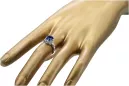 Sterling silver 925 Sapphire Ring Vintage style vrc366s